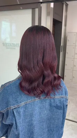 セミロング カラー ヘアアレンジ ブリーチなしの達人 🌈KAITOのヘアスタイル