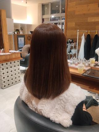 ミディアム 合田 美空のヘアスタイル
