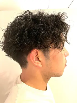 ショート パーマ メンズ 🌙19時以降通える メンズ専門 コーダイのヘアスタイル