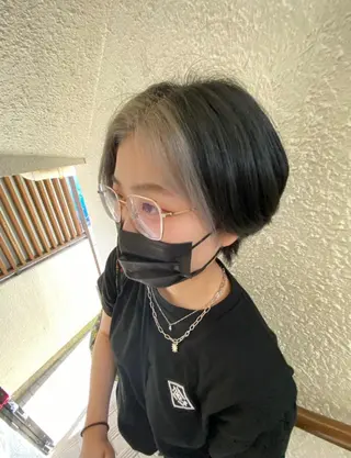 ショート カラー ヘアアレンジ niconail 🧣ayu 📍烏山のネイルデザイン