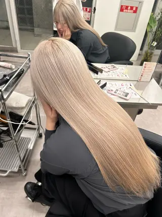 ロング 似合わせカット/ ブリーチ/店長レンのヘアスタイル