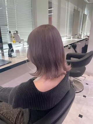 ショート カラー ヘアアレンジ ピンク・ベージュ🩰 カラー🫧とらのヘアスタイル