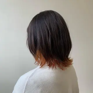 ミディアム カラー 金村 綾芽のヘアスタイル