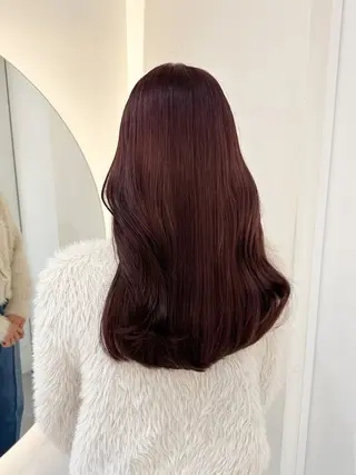 ロング カラー ヘアアレンジ 透明感カラー🩵 レイヤーカットYUIのヘアスタイル