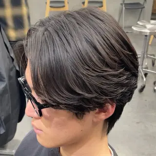 ミディアム パーマ ヘアアレンジ メンズ fifth 石川 凪のヘアスタイル