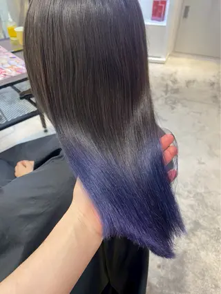 セミロング カラー ヘアアレンジ 💟ケア×ハイトーン 💟/ミオのヘアスタイル
