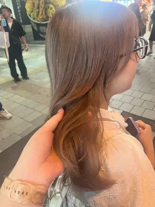 セミロング ブリーチモデル募集 ʟᴇɪ.れいのヘアスタイル