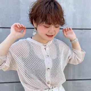 ショート カラー パーマ 🌼似合わせのプロ 心斎橋/rena🌼のマツエク・マツパデザイン