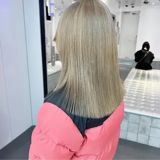 セミロング カラー ヘアアレンジ 天神レイヤーカット No.1💖マユカのヘアスタイル