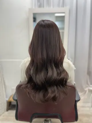 ロング カラー 韓国ヘア🤍髪質改善 🇰🇷AKANEのヘアスタイル