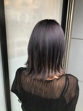 ミディアム カラー 髪質改善.縮毛矯正 ×韓国ヘアyukiのヘアスタイル