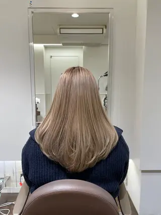 セミロング 縮毛矯正/レイヤー 🌙児玉光瑠のヘアスタイル