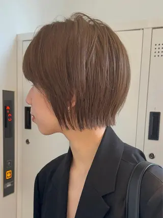 ショート ボブ/レイヤーカット 縮毛矯正/コウキ新宿のヘアスタイル