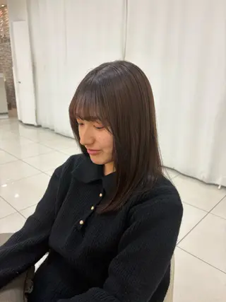 ミディアム カラー keany錦糸町 ハセベユウのヘアスタイル