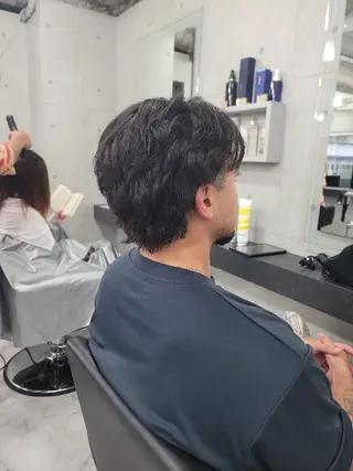ショート パーマ メンズ ❇️安達 優心❇️ レイヤー/艶髪特化のヘアスタイル