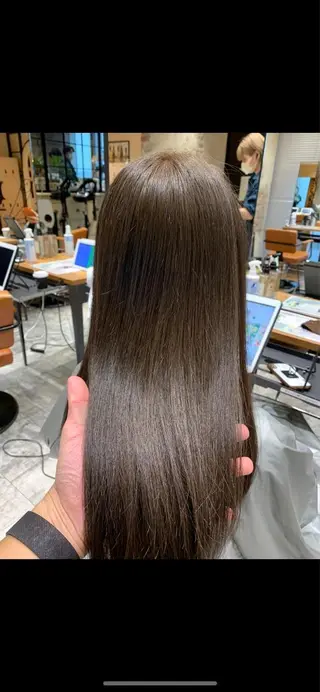 ロング カラー パーマ 銀座✨レイヤーカット 顔まわり/坂本亜裟海のヘアスタイル