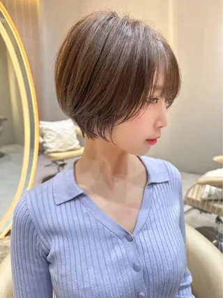 ショート カラー 美髪縮毛矯正✨🫧 レイヤー川村利幸のヘアスタイル