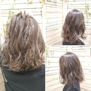 ミディアム カラー Ash 店長 山下達也のヘアスタイル