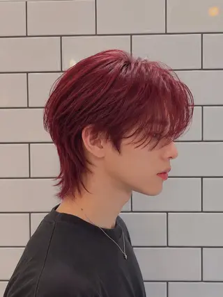ショート カラー メンズ 🍒暖色カラー/ レイヤーりゅーき🍒のヘアスタイル
