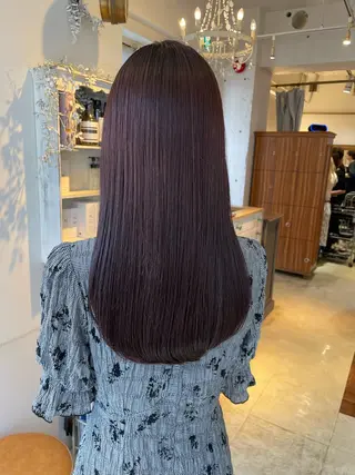 ロング 北田🌟小顔レイヤー 🌟人気カラーのヘアスタイル