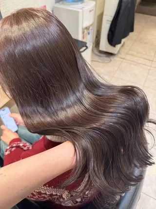 ロング カラー さら艶レイヤーカット 🩶Suzuneのヘアスタイル