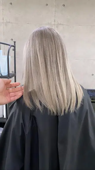 ロング カラー ヘアアレンジ shota/ブリーチ ハイトーン/レイヤーのヘアスタイル