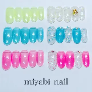 ネイル miyabi nail 桂川駅近くのネイルデザイン