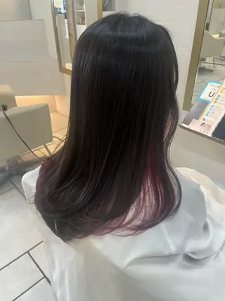 ロング 羽根田 果奈のヘアスタイル