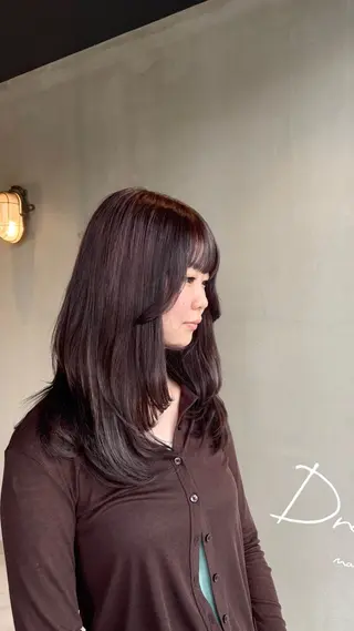 セミロング 🤍ブリーチ/韓国 レイヤー/愛珠🎀のヘアスタイル