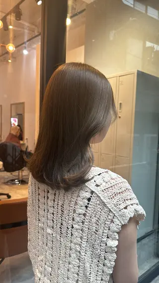 ミディアム カラー 赤み無し柔らかカラー 【梅田】madokaのヘアスタイル
