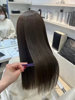 セミロング カラー 🫧似合わせ×艶🫧 吉田 陽菜のヘアスタイル