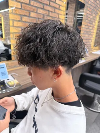 ショート カラー パーマ ヘアアレンジ メンズ キッズ 🔷横浜1のパーマ 職人🔷将太郎のヘアスタイル