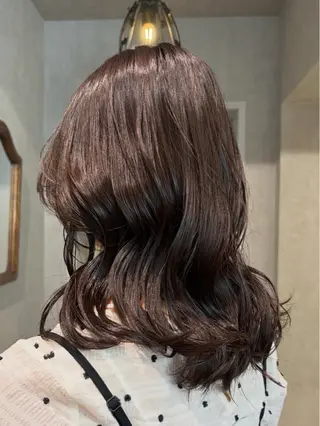 ミディアム カラー 透明感カラー🫧🎀 まりなのヘアスタイル