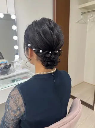ショート ヘアアレンジ ヘアセットサロン /上坪愛美のヘアスタイル