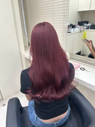 ロング カラー ヘアアレンジ メンズ さくら🍒 暖色カラー/髪質改善のヘアスタイル