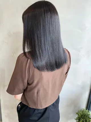 セミロング カラー ヘアアレンジ ネイル マツエク・マツパ 夜23時まで予約🉑 reverieあきらのヘアスタイル