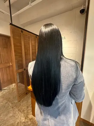 ロング 上地 にいなのヘアスタイル