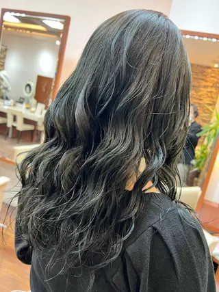 セミロング カラー すきバサミを使わない カット✨高橋廉のヘアスタイル