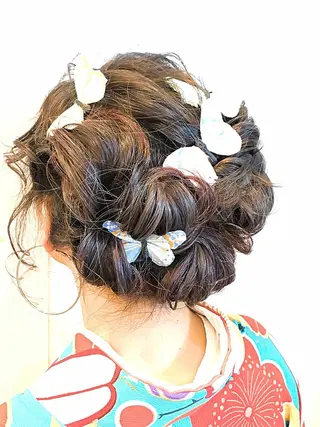 ヘアアレンジ トレンドパーマ 加藤菜月のヘアスタイル