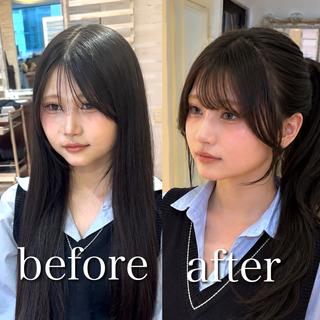 ショート カラー 前髪顔周り/レイヤー hiroのヘアスタイル