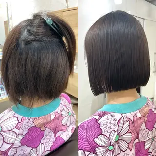 ショート 髪質改善 縮毛矯正/ レイヤー/銀座/本木のヘアスタイル