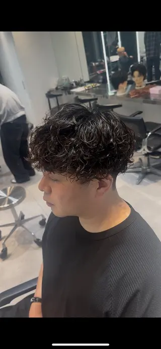 ショート パーマ メンズ 似合わせパーマ🔥 河浪 大智のヘアスタイル