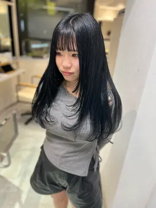 ロング カラー ayaka🫧 梅田ダブルカラーのヘアスタイル