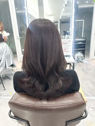 セミロング 顔周り/くびれヘア 韓国ヘア💕風間るなのヘアスタイル