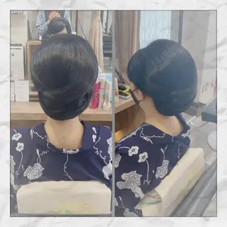セミロング ヘアアレンジ ヘアセット/着付け 𓇼 まつもと𓇼のその他イメージ