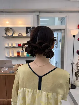 セミロング ヘアアレンジ MIES amane(アマネ)のヘアスタイル