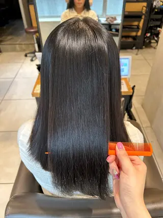 セミロング 透明感カラー/ Ⓜ️めぐみのヘアスタイル