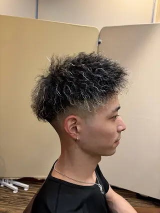 カラー パーマ メンズ パーマ特化美容師 ナガイのヘアスタイル