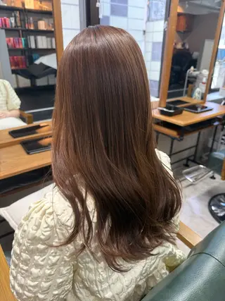 セミロング カラー 艶髪支持率No.1✨ 大土慧典🫧のヘアスタイル