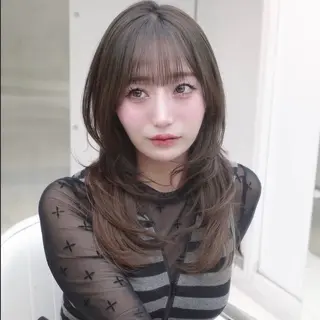 セミロング 上村 光希のヘアスタイル